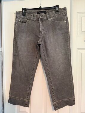 2 PAIRS!! Women’s Capri Jeans - grey and blue